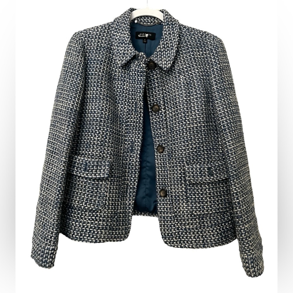 Talbot’s Blue Tweed Wool BlazerJacket
